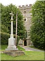 St. Nicholas church and War Memorial at Elmdon in CB11 4NL