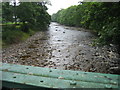 River Wear from footbridge at Stanhope in DL13 2PE