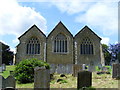 The rear of the Parish Church of St Mary the Virgin Westerham in TN16 1RY