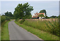 Lane west of Monewden Hall in IP13 7BT