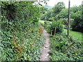 Path at the rear of Waterfall Cottage in RH20 4EZ