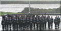Passing out parade on H.M.S. Raleigh (a wet day) in PL11 2NB