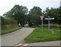 Lane junction near Wattisham in IP7 7LA