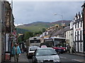 The crowded High Street, Innerleithen in Innerleithen