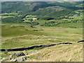 Wall above High Greens from Green Pikes in Dunnerdale-with-Seathwaite