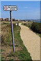 New cliff-top path at Milford on Sea: no cycling please in SO41 0NF