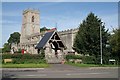 East Drayton church and gate from village road in East Drayton