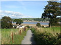 Footpath down to the river, Llansteffan in SA33 5JZ