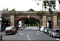 Railway bridge, Rosendale Road in SE24 9HD