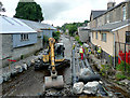 Pipelaying in the Afon Brennig, Tregaron, Ceredigion in SY25 6HA