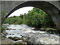 The River Tummel flowing under Wade's Tummel Bridge in PH16 5NU