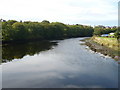 The river Girvan from a bridge near the  harbour in KA26 9HZ