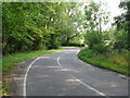 Chicane in road at site of former railway bridge in Lindfield Rural & High Weald Ward