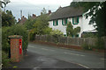 Post box & cottages at Colton in WS15 3LY
