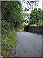 View downhill from Trefriw Cemetery gates in LL27 0JF