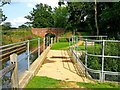 Drungewick Lane Bridge seen from Drungewick Aqueduct, Wey & Arun Canal in RH14 0RR