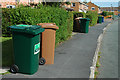 Ubiquitous wheelie bins at Upton in CH2 1LB