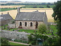 Morham Church from the castle ridge in East Lothian