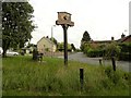 The village sign at Stetchworth in CB8 9TS