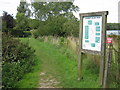 The Start of the Darent Valley Path in TN13 2SA