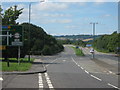 Road junction on the A25 Westerham Road in TN13 2RB