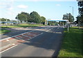 Footbridge, crosses the A376, near Lympstone Commando barracks in EX3 0PX