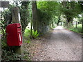 Highwood, postbox in BH24 3LF