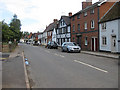 View East along the B4220, Bosbury in HR8 1QX
