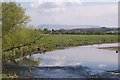 River Ribble and Pendle Hill from Ribchester in PR3 3ZL