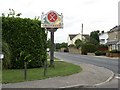The village sign at Thaxted in CM6 2QP