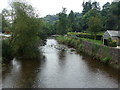 River Barle looking downstream from Dulverton Bridge in TA22 9EA