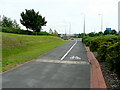 Cycle and pedestrian lanes in BS11 9NU