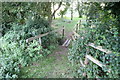Farm walk footbridge in HP17 8LS