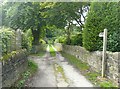 Footpath off Nest Lane, Mytholmroyd in HX7 5EE