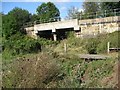 Railway bridge crosses path to Lower Birchwood in DE55 4PB