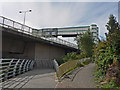 Footpaths and gantry, Windsor Quay - Cardiff in CF11 0JS
