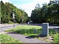 View down the A30 from the Jolly Farmer roundabout in GU15 4EE