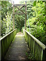 Footbridge on Clyde walkway. in ML11 9BZ