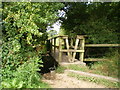 A bridge on the public footpath south of Albrighton in WV7 3QT