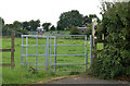 Footpath gate west of Hunningham in CV33 9EF