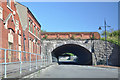 Bridge and red brick, Subway Road - Barry in CF63 4LY
