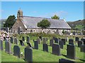 View north-eastwards towards Eglwys Mihangel Sant, Treflys in LL49 9YF