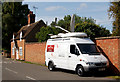 BBC 'Midlands Today' satellite truck in Bourton-On-Dunsmore in CV23 9QS