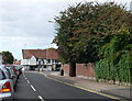 Approaching the junction of the A507 and the B656 in Baldock in SG7 5BY