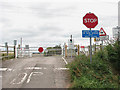 Level crossing on Black Horse Drove in CB6 1EH