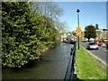 Channel of the River Itchen, Bishopstoke in Eastleigh