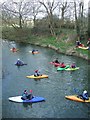 Canoes on the River Mole in RH4 1NN