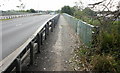 Footpath on Docks Way railway bridge in NP10 8TB