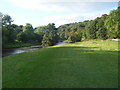 Wide Grassy Bank, River Wharfe in BD23 5BT