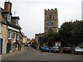 Stamford: St George's Church and St George's Square in PE9 2HF
